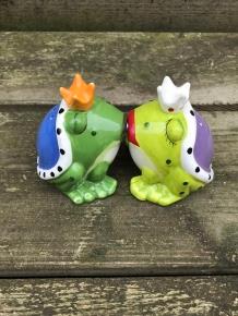 Zout en peper potjes, kikker-zout en peper-kus -kado - nr. 1