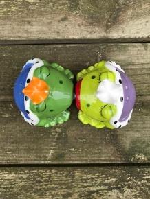 Zout en peper potjes, kikker-zout en peper-kus -kado - Afbeelding 3