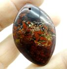 49*32MM Natural picture agate kettinghanger