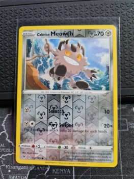 Galarian Meowth 112/185 (reverse) Common Sword & Shield: Vivid Voltage - 0