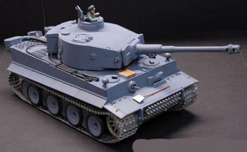 Tiger I" M 1:16 RC tank grijs met rook en geluid PRO - nr. 1
