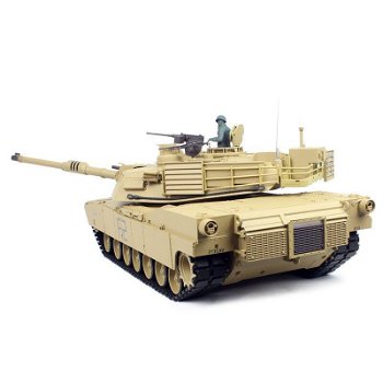 M1A2 Abrams sand BB+IR 2.4GHz met schietfunctie rook en geluid en IR 1116039181 - 4