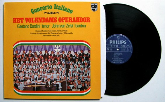 Het Volendams Opera Koor Concerto Italiano LP 1975 ZGAN - 0