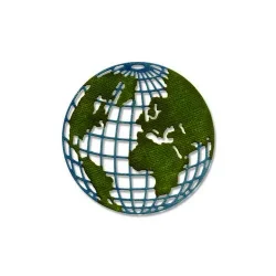 SIZZIX Tim Holz thinlits globe GERESERVEERD