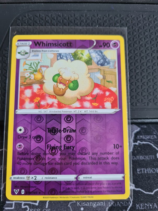 Whimsicott 076/185(reverse) Rare Sword & Shield: Vivid Voltage - nr. 1