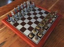 Een schaakspel met als thema: ''MEDIEVAL KNIGHTS'', - Afbeelding 2