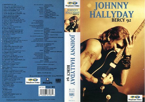 Johnny Hallyday Bercy 92 live concert 24 nrs VHS als NIEUW - 1