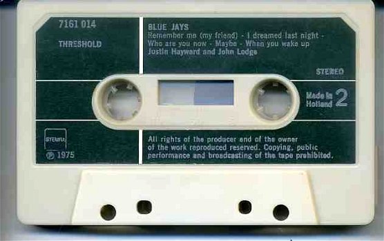 Justin Hayward John Lodge Blue Jays 10 nr cassette 1975 ZGAN - 4