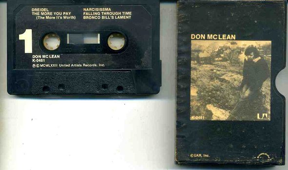 Don McLean Don McLean 10 nrs cassette 1972 ZGAN - 0