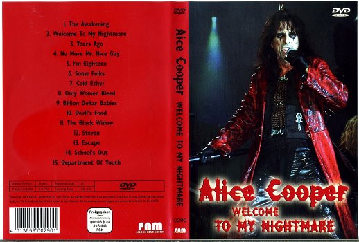 Alice Cooper Welcome To My Nightmare 15 nrs dvd 2004 ZGAN - 2