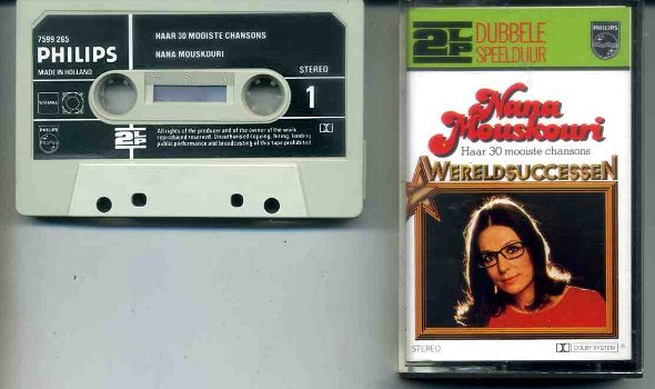 Nana Mouskouri Haar 30 Mooiste Chansons 30 nrs cassette ZGAN - 0