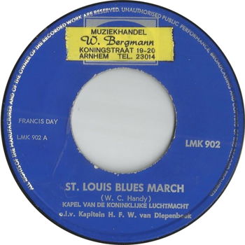 Kapel Van De Koninklijke Luchtmacht ‎– St. Louis Blues March (1963) - 2