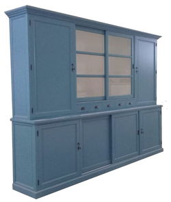 Buffetkast Gieten XL oud blauw - wit 310 x 50/40 x 230