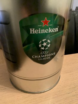 Heineken Champions League blik groot opberg blik prullenbak oid - 0