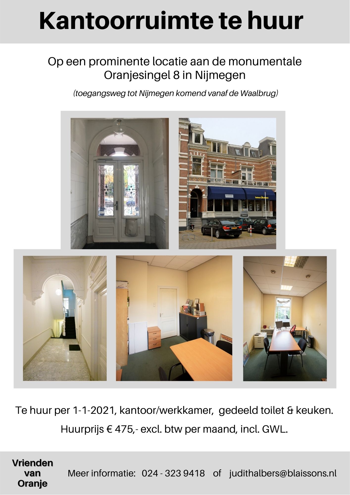 Kantoor-/praktijkruimte centrum Nijmegen te huur - Afbeelding 4
