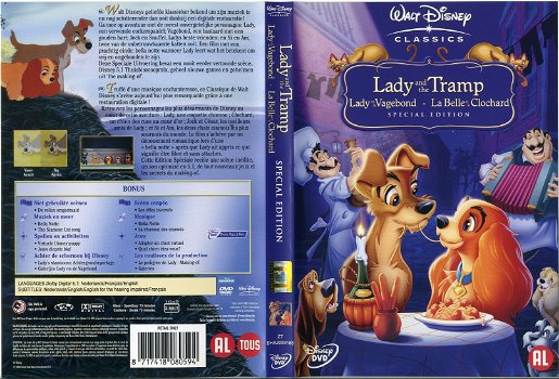 Walt Disney Lady and the Tramp Special Edition dvd 2006 ZGAN - 3
