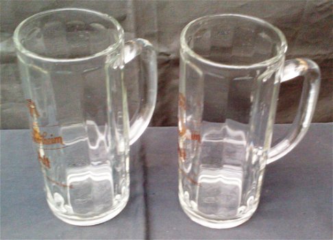 2 bierpullen Frankenheimer Altbier,glas, 0,4 l tapmaat,Nieuw - 5