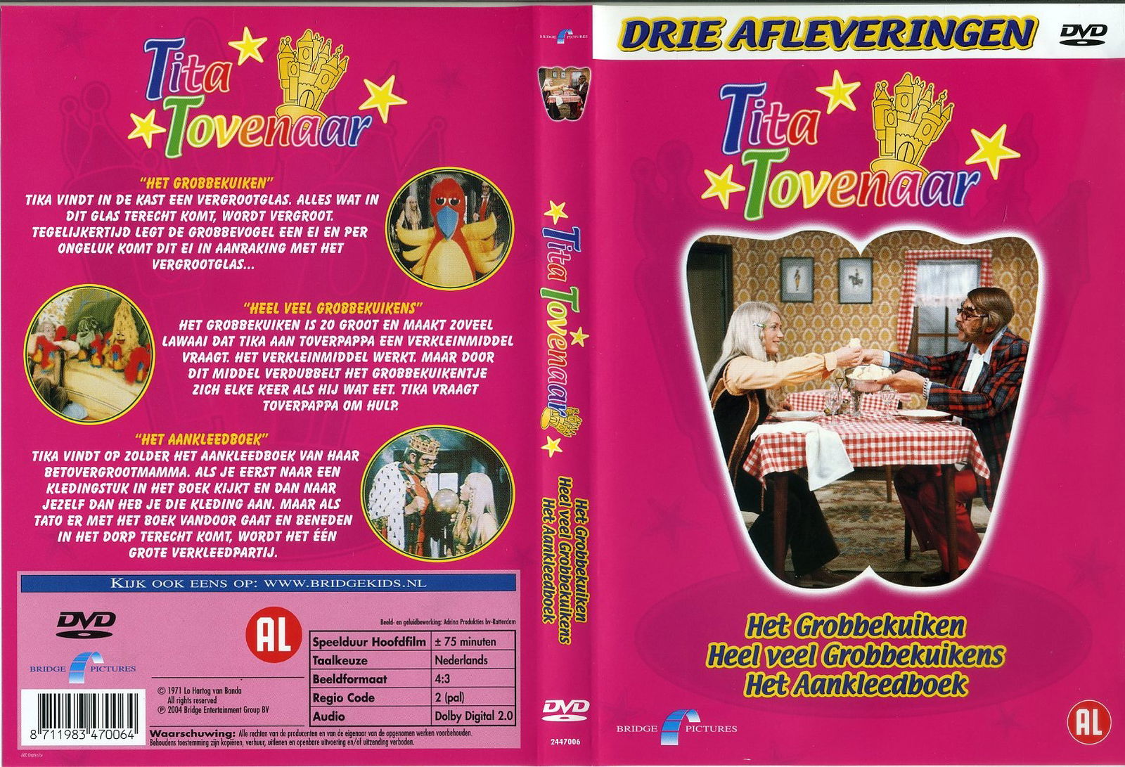Tita Tovenaar 3 afleveringen Grobbekuiken DVD 2004 als NIEUW - Afbeelding 4