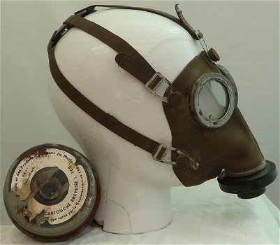 Gasmasker, België / Belgisch, type: L.702, Civiel, maat: 0, 1939.(Nr.6) - 1