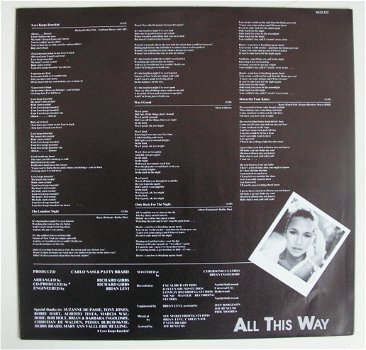 Patty Brard ‎All This Way 10 nrs lp 1981 ZGAN - 6