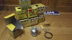 8x Prox Zuiger 70cc Honda SS 50 CD C DAX 47.50 mm COMPLEET