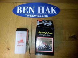 Accu 6 volt 6N4A-4D Yamaha Fs1 nieuw UITVERKOOP