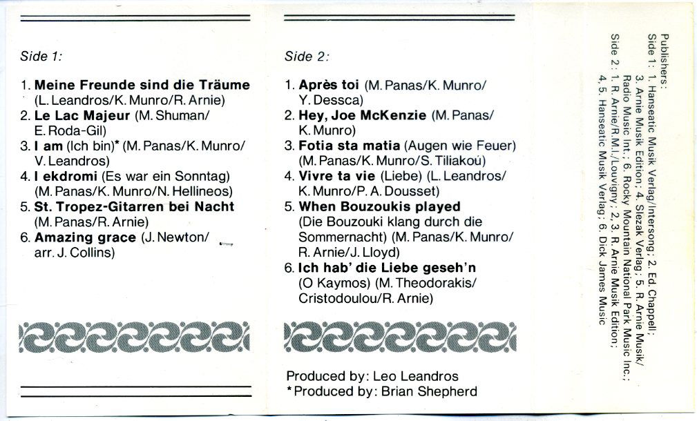 Vicky Leandros Greatest Hits 12 nrs cassette 1973 ZGAN - Afbeelding 4