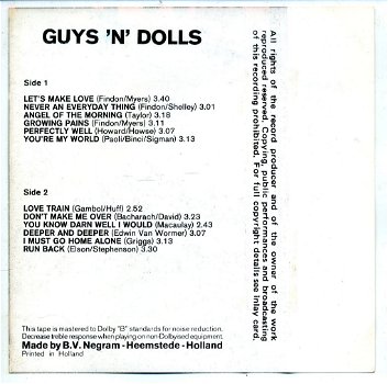 Guys 'n' Dolls Together 12 nrs cassette 1977 ZGAN - 2