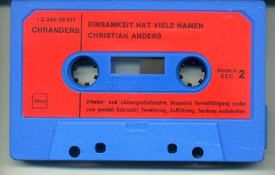 Christian Anders Einsamkeit Hat Viele Namen 12 nrs cassette 1974 ZGAN - 4