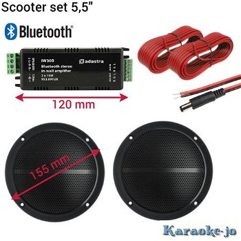 Scooter Bluetooth set 5,5 inch speakers (5M-A230) - 0