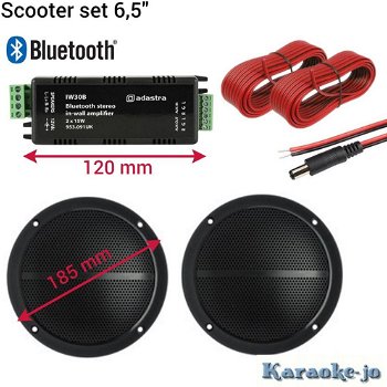 Scooter Bluetooth set 6,5 inch speakers (6M-A230) - 0
