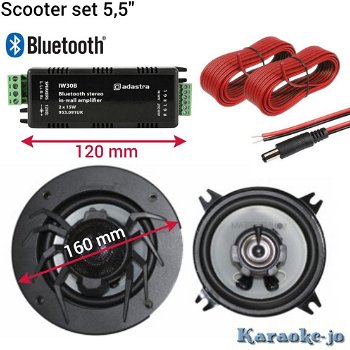 Scooter Bleutooth set 5 inch speakers (5ST-A215) - 0