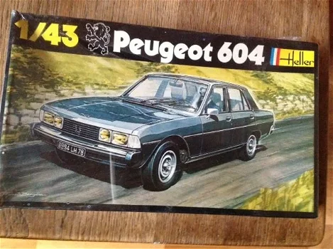 HELLER, Peugeot 604, 1/43- bouwpakket -nieuw in verpakking - 0