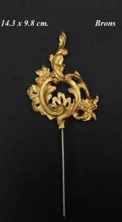 = Klokstel ornament = brons =29826
