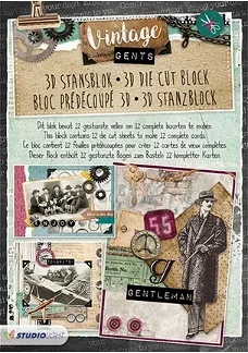 3D Stansblok - Vintage Gents STANSBLOKSL46