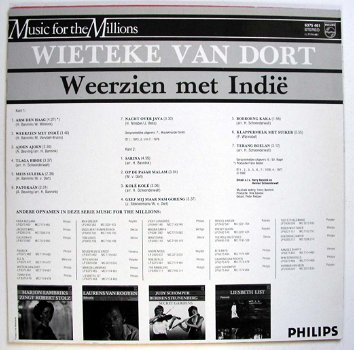 Wieteke van Dort Weerzien met Indië 14 nrs lp 1978 ZGAN - 4