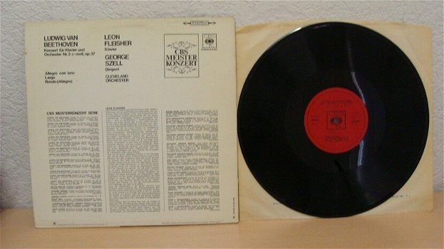 LUDWIG VAN BEETHOVEN - Konzert fur klavier und orchester No.3 in C-moll Label : CBS S 61004 - 1