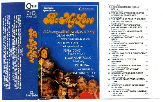 Be My Love 32 onvergetelijke nostalgische songs cassette - 1