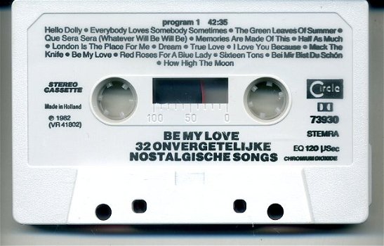 Be My Love 32 onvergetelijke nostalgische songs cassette - 3