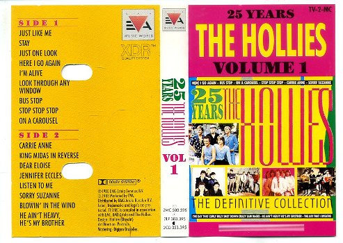 The Hollies 25 Years The Hollies 32 nrs 2 cassettes ZGAN - 1