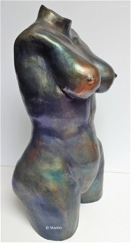 Torso metallic kleur groot 50 cm. - 3