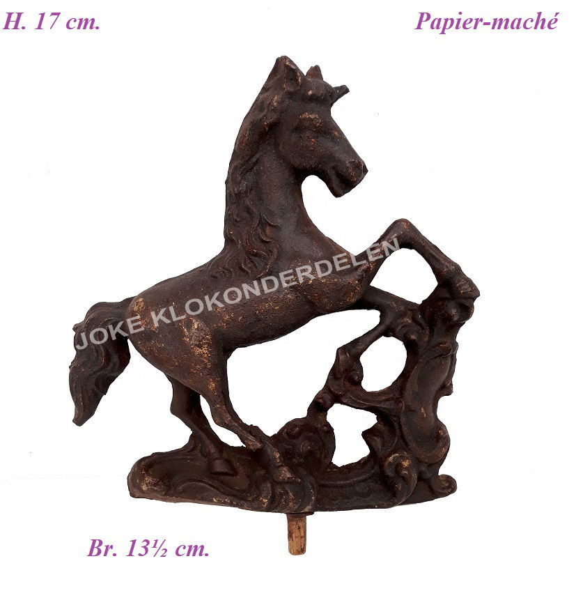 = Klok paardje = Papier maché =43716 - nr. 1