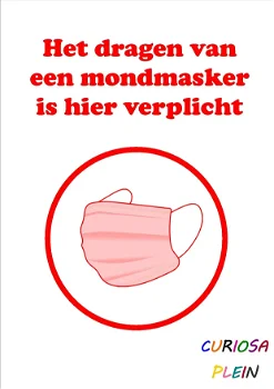 Mondmasker verplicht - 0