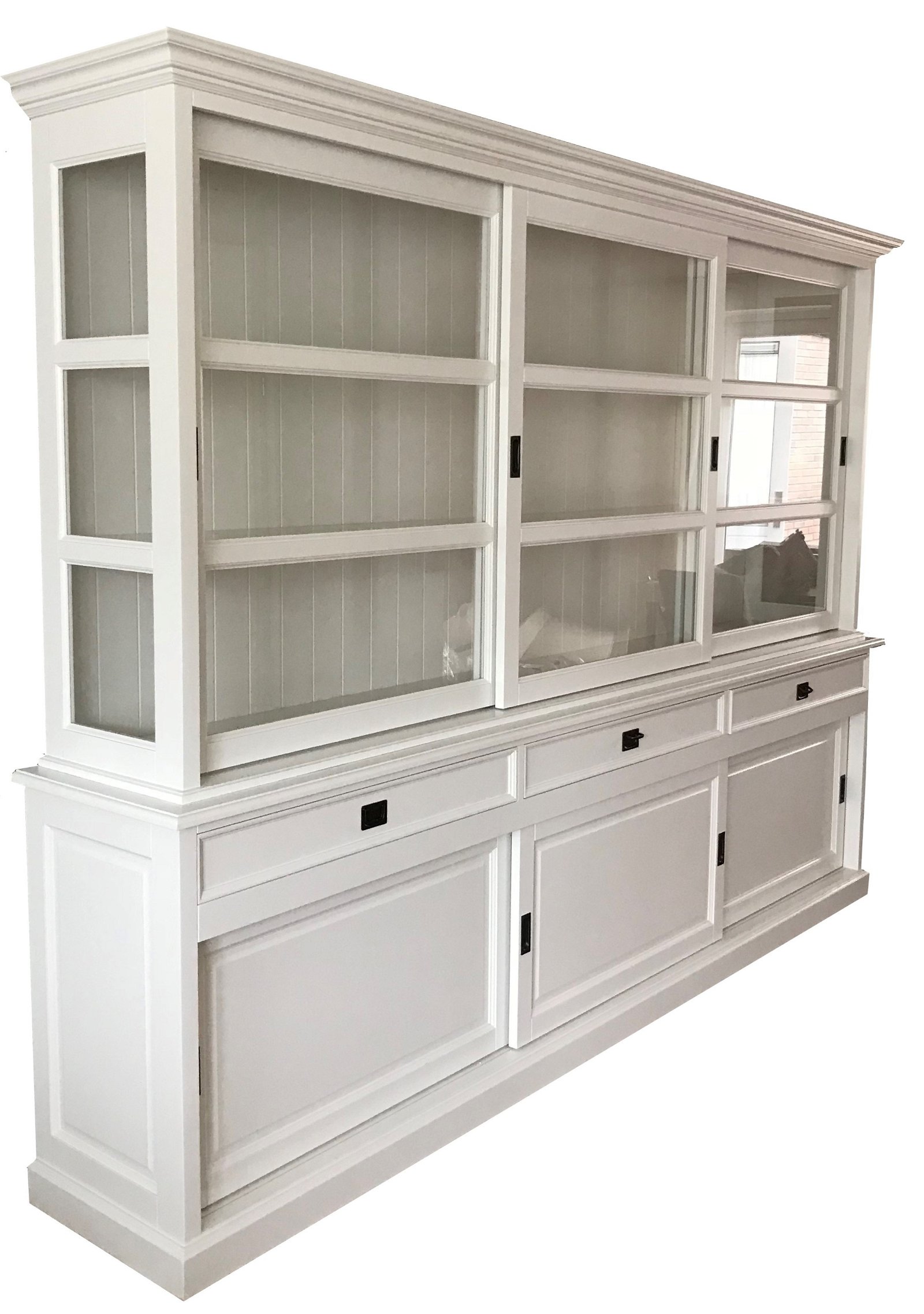 Witte buffetkast met soft close laden 300 x 50/40 x 220cm - nr. 1
