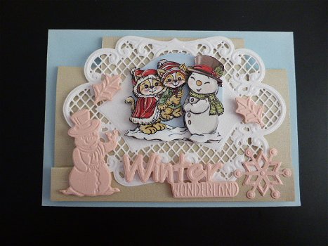 3D Kerstkaart 1296, Winter wonderland - 0