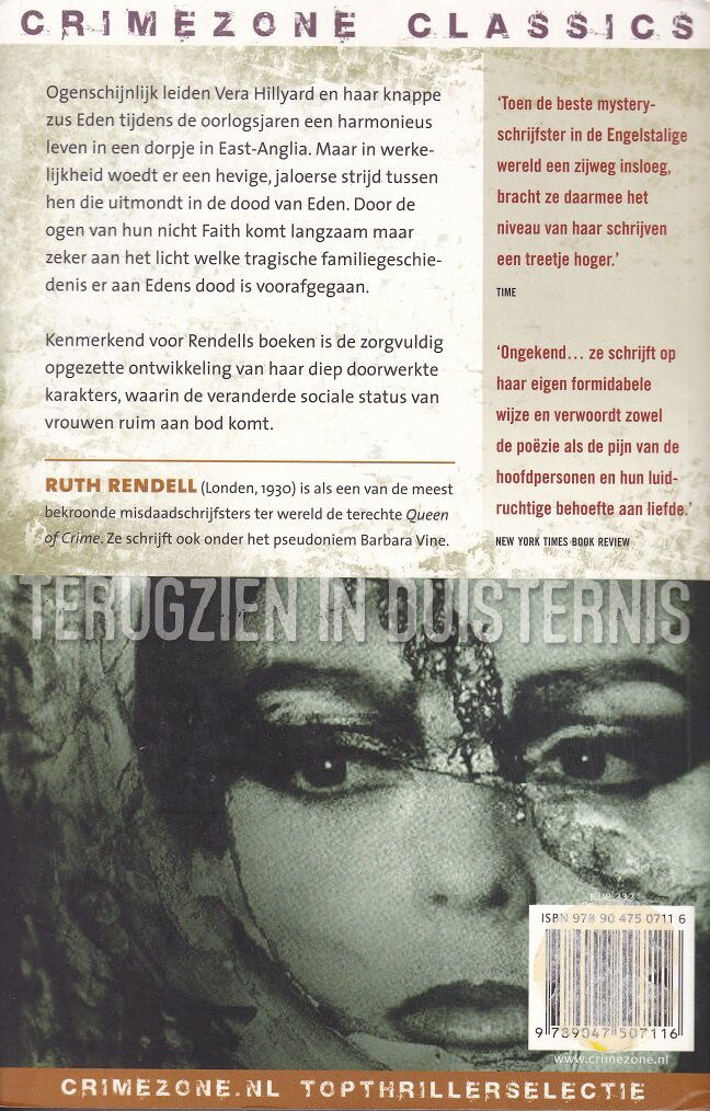 TERUGZIEN IN DUISTERNIS - Ruth Rendell - Afbeelding 2