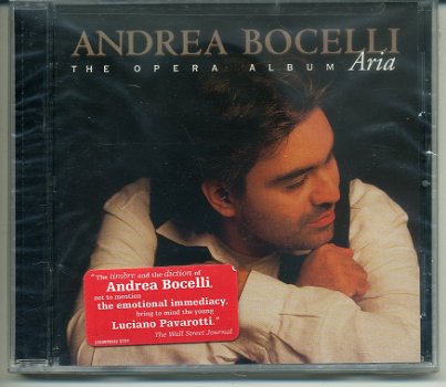 Andrea Bocelli ARIA The Opera Album 17 nrs cd 1998 NIEUW - 0