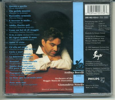 Andrea Bocelli ARIA The Opera Album 17 nrs cd 1998 NIEUW - 1