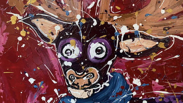 Supermooi schilderij Rendier - Afbeelding 7