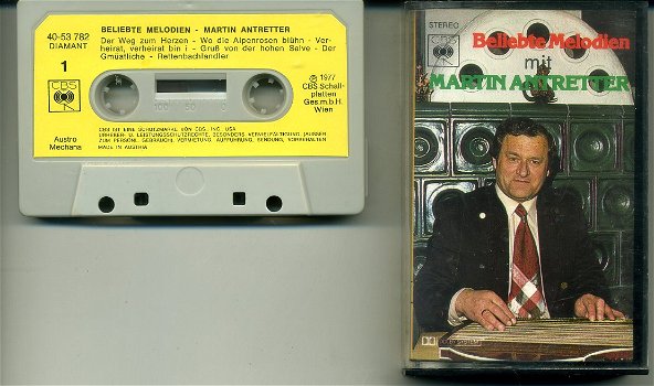 Martin Antretter Beliebte Melodien 16 nrs cassette 1977 ZGAN - 0